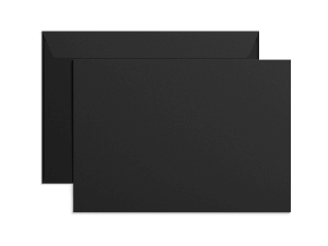 Exklusiva svarta C4-kuvert med tryck