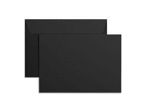 Exklusiva svarta C5-kuvert med tryck