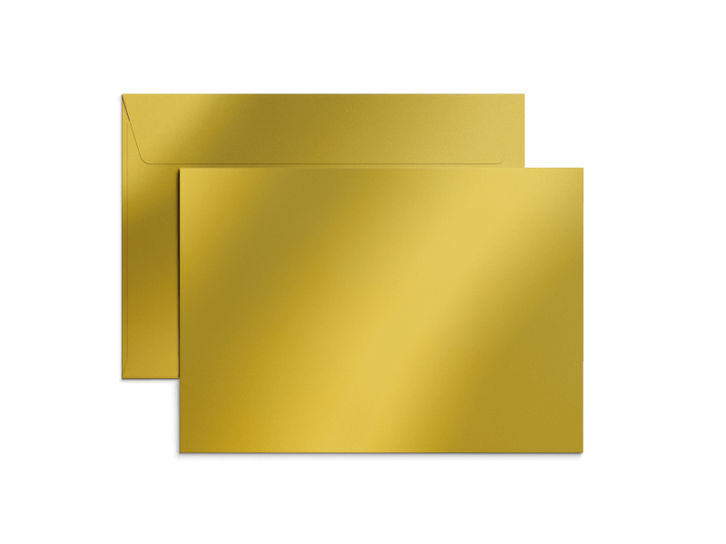 Exklusiva C5-kuvert i metallicpapper med tryck
