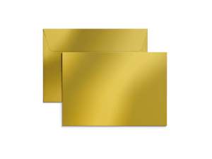 Exklusiva C6-kuvert i metallicpapper med tryck