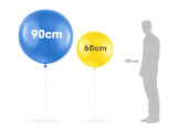 Jätteballonger - Storlekar