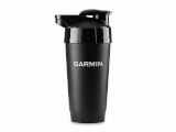 Tampotryckt shaker pro i svart med Garmin-logotyp - proteinshaker med skruvlock